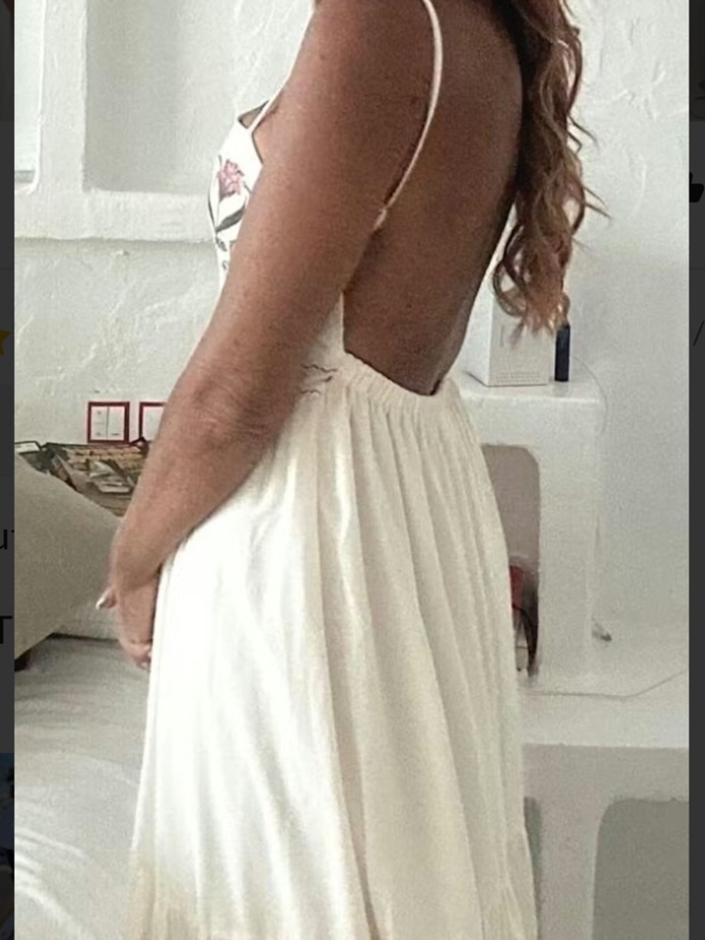 Commense Backless Pleated Floral Dress Size Medium NWT - Picture 8 of 10